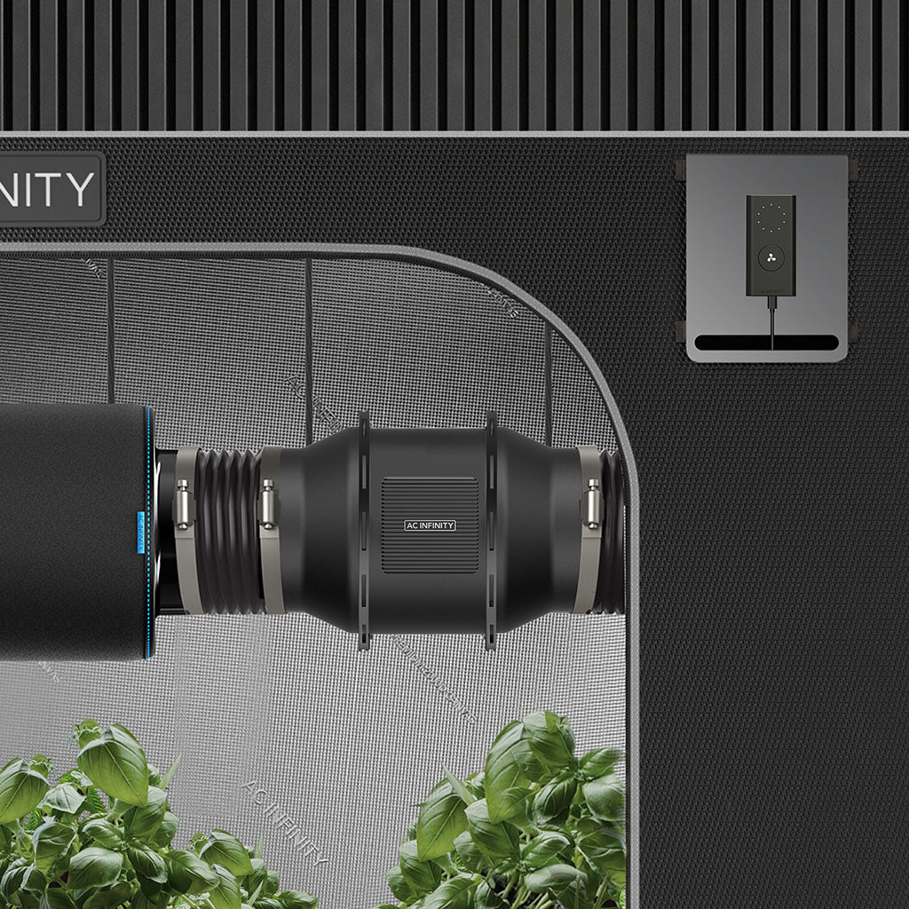 AC Infinity Luftfilter-Set PRO 150mm, Inline-Ventilator mit Smart Controller und Aktivkohlefilter - EigenGrow