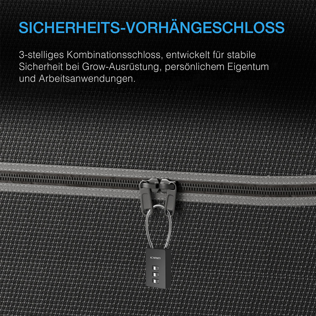 AC Infinity Kombinationsschloss, flexible Stahlkabelschlaufe, 2er-Pack - EigenGrow