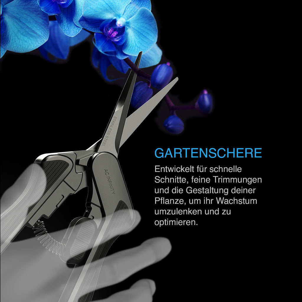 AC Infinity Gartenschere mit Reinigungsset, gerade Klinge - EigenGrow