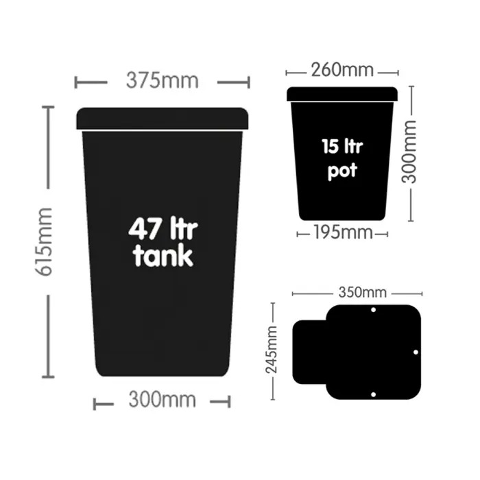 Autopot 1 Pot System - 3 x 8,5 L / 15 L