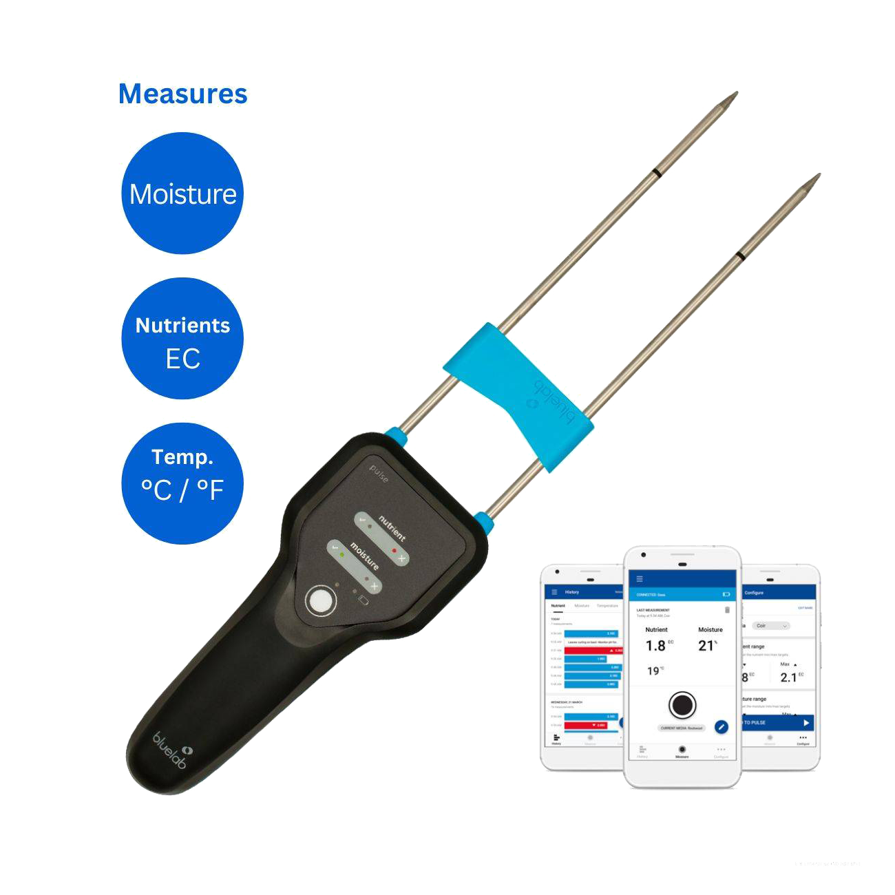 Bluelab Pulse Multimedia EC/MC Messgerät - EigenGrow
