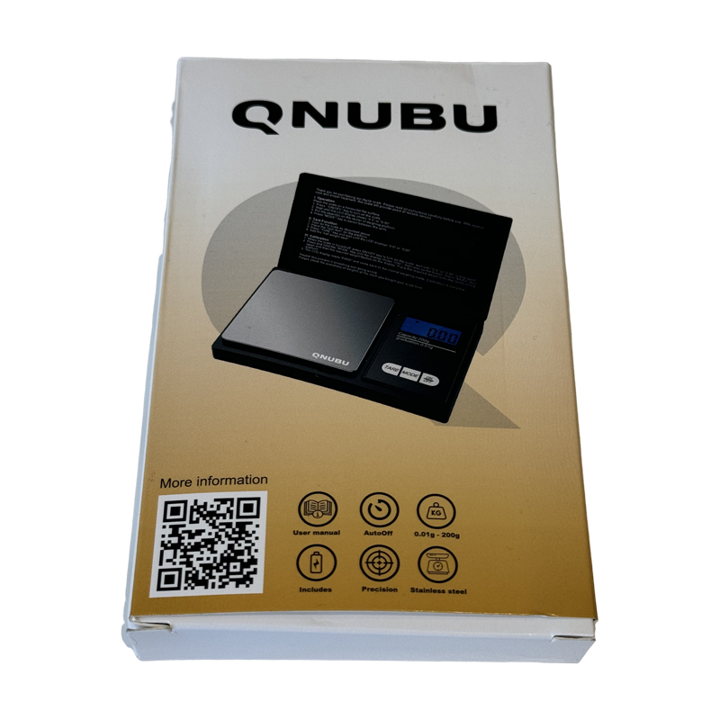 Qnubu Digitalwaage | 0,01 g – 200 g