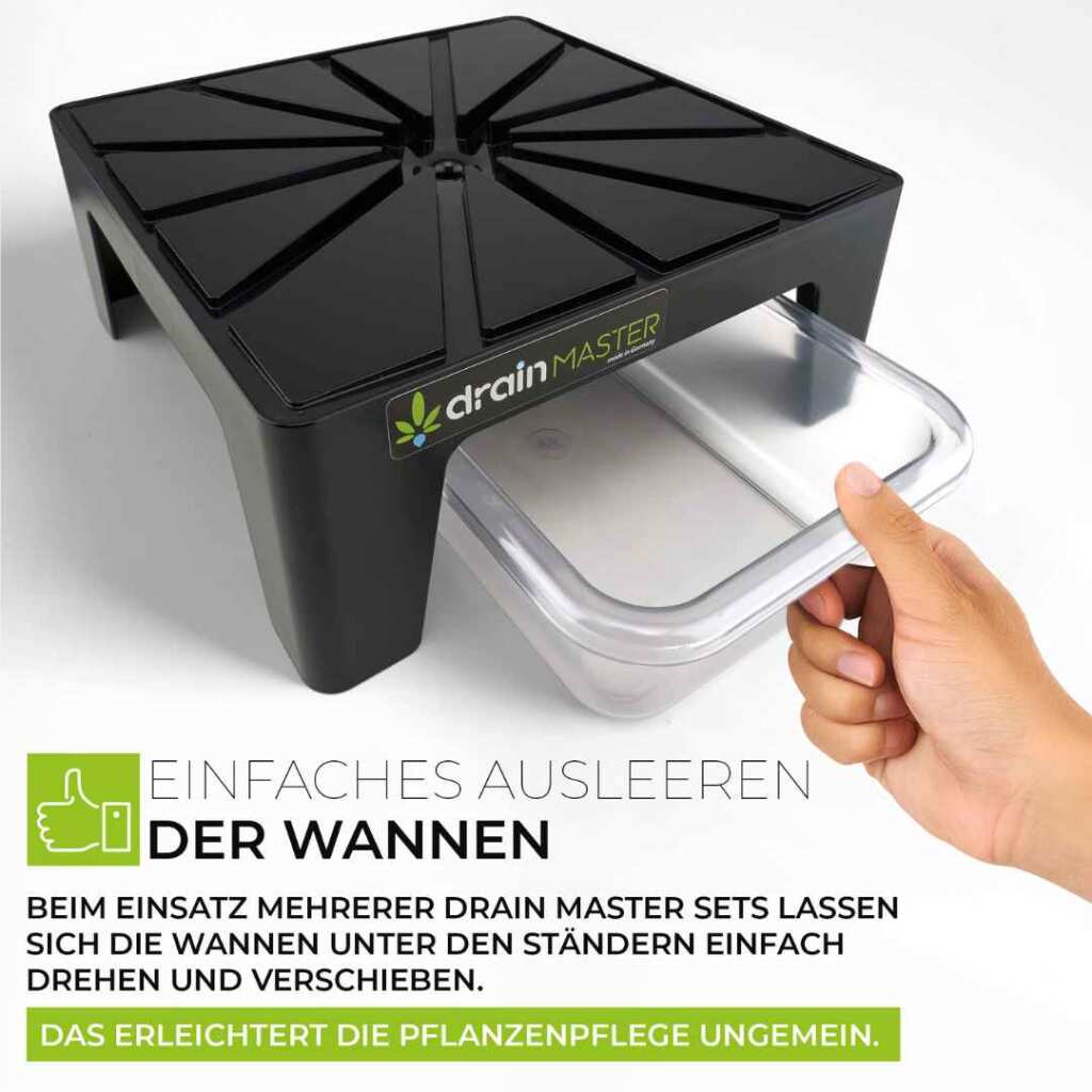 DrainMaster Abtropfständer Einzelset (inkl. Wanne) - EigenGrow