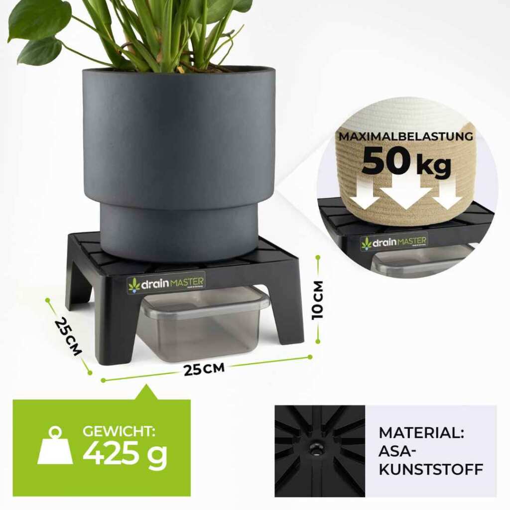 DrainMaster Abtropfständer Einzelset (inkl. Wanne) - EigenGrow