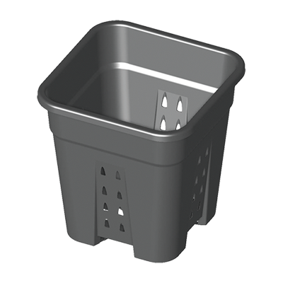 Vierkant Plastik Pflanzentöpfe mit Löchern 7/11/18L - EigenGrow