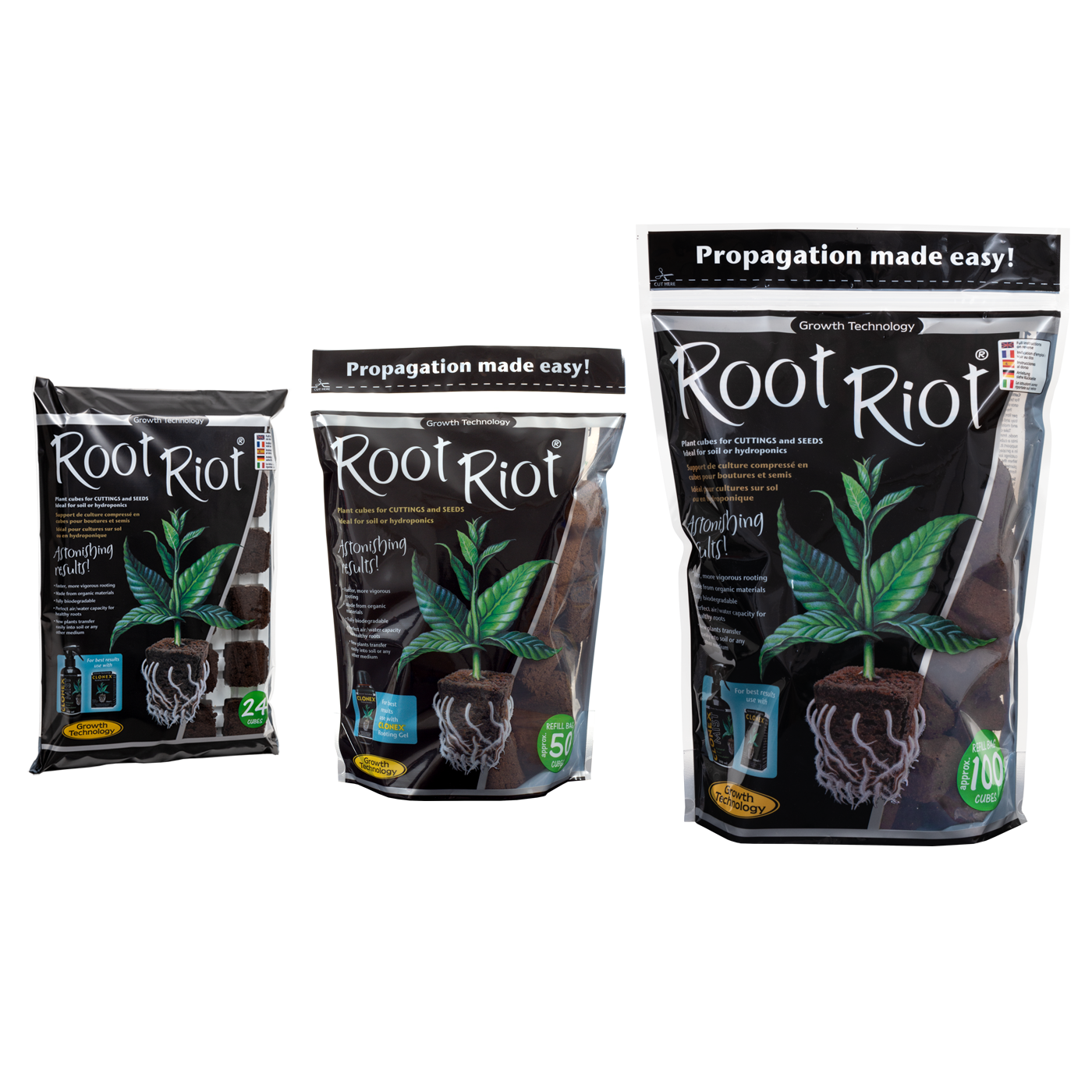 RootRiot 24 / 50 / 100 Stück - EigenGrow