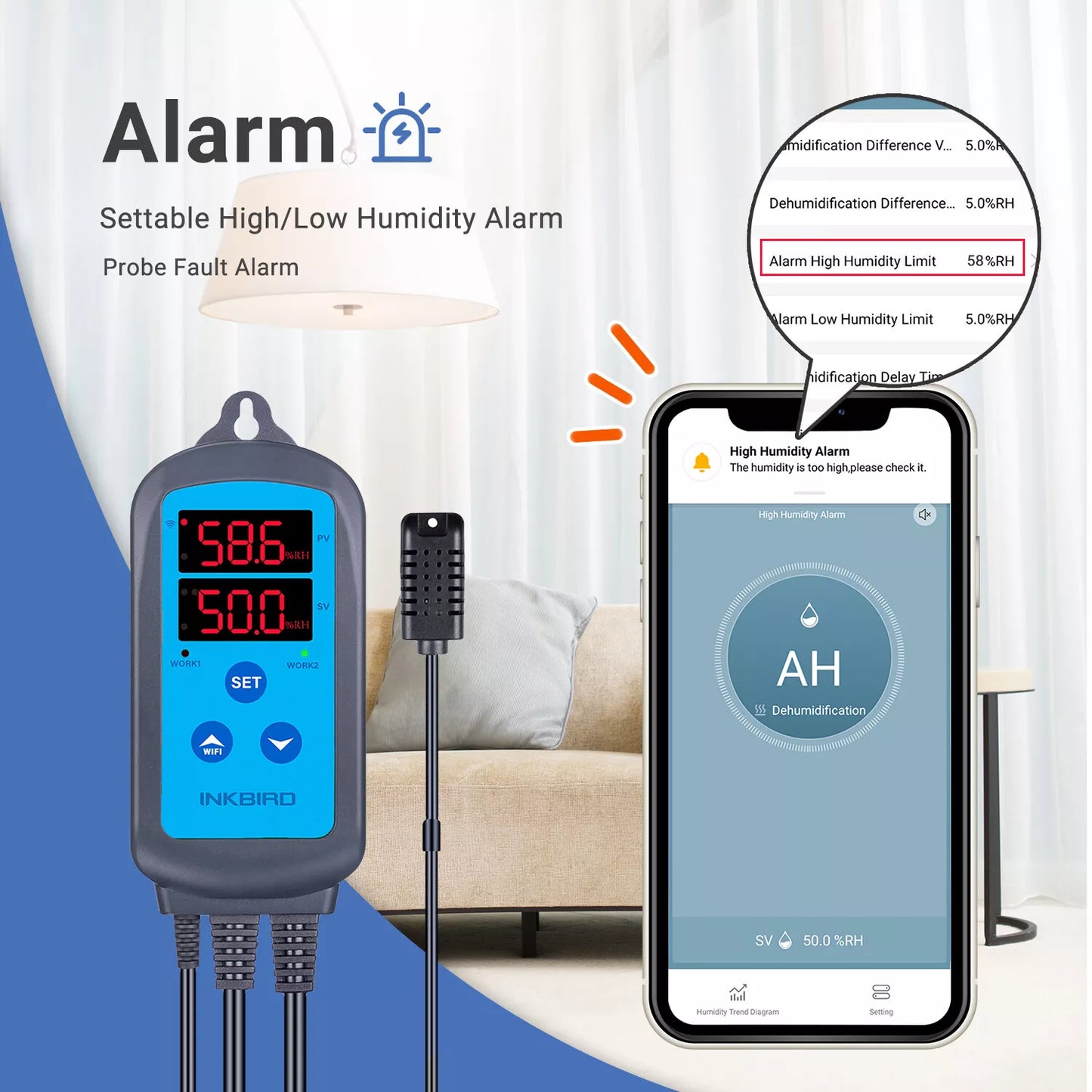 Inkbird IHC-200 WiFi Hygrostat - EigenGrow