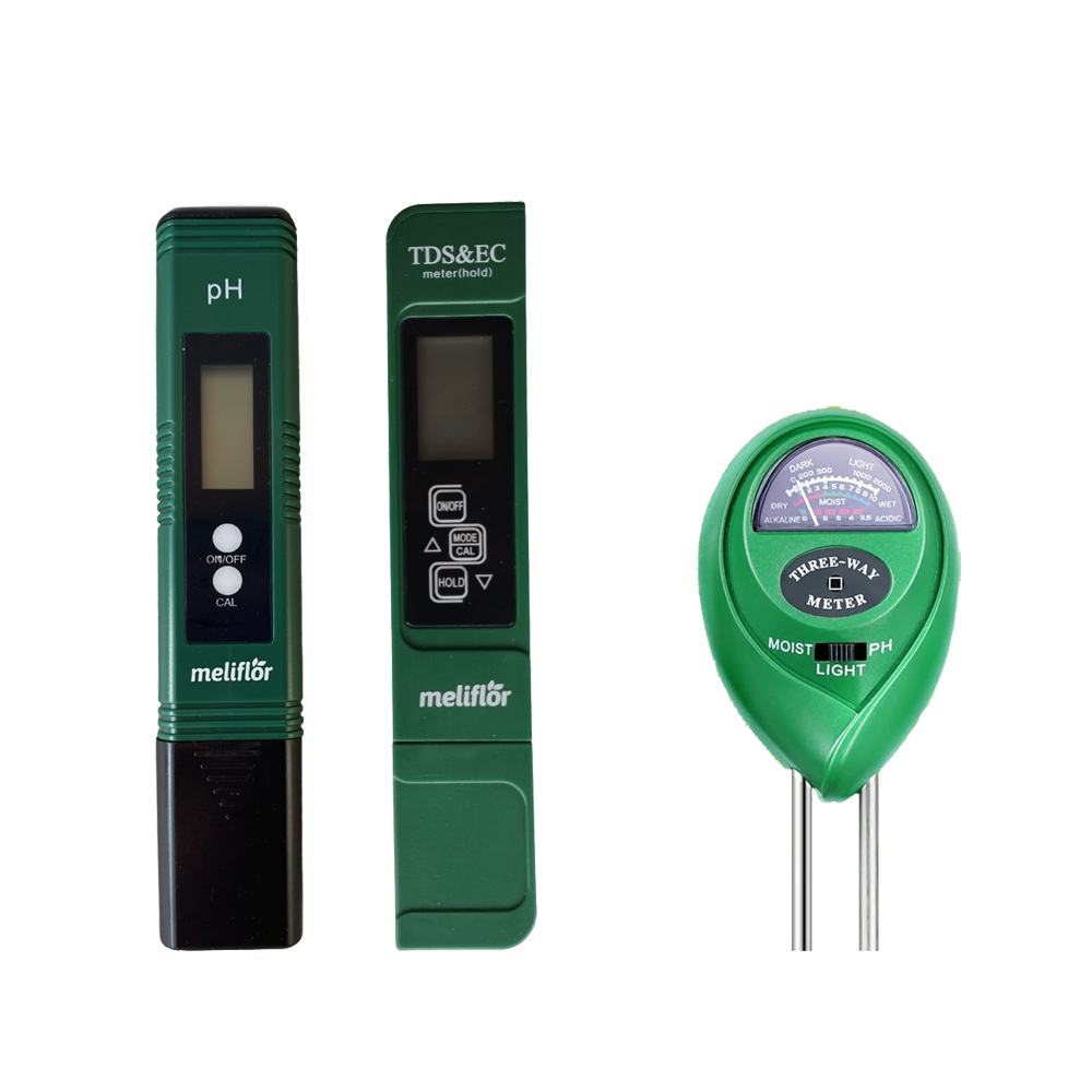 Messgeräte Set Starter PH/EC/TEMP/Bodenfeuchte