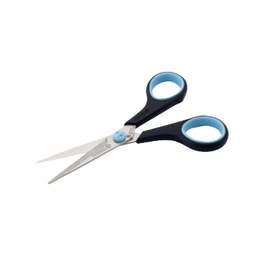 Mundial Hobby Schere Softgrip – 14 cm – Blau