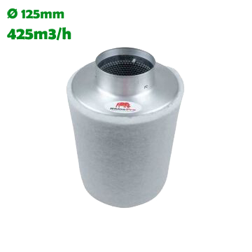 Rhino Pro Aktivkohlefilter 425m3/h 125mm Flansch 30cm lang - EigenGrow