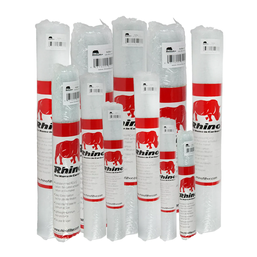 Ersatz Filtervlies Rhino Pro Aktivkohlefilter Alle Größen - EigenGrow
