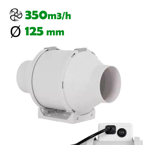 Vanguard TT 350m³/h Absauger | 2 Stufen | ø125mm