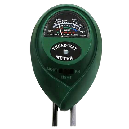 3 in 1 Bodenmessgerät Feuchtigkeit - PH - Licht