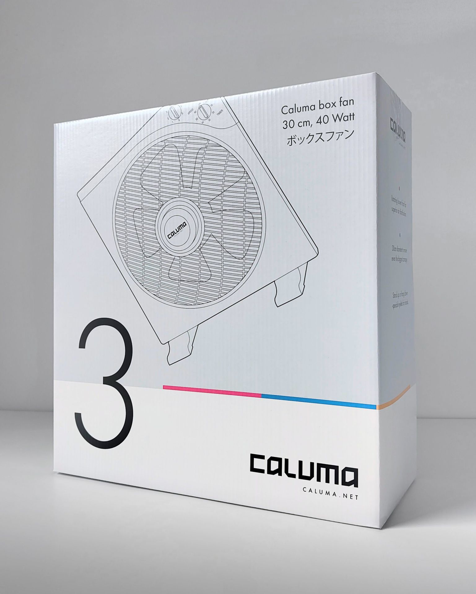 Caluma Boxventilator / 30 cm / 40 W