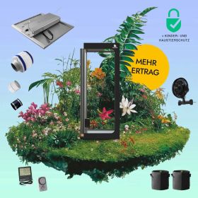 Growbox Komplettset 60x60x160cm 150w LED CALUMA