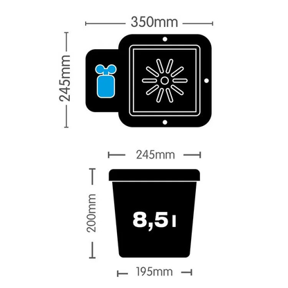 Autopot 1 Pot System - 3 x 8,5 L / 15 L