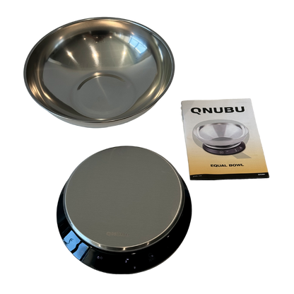 Qnubu Digitalwaage mit Schüssel | 1 g – 5000 g