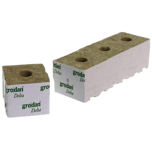 Grodan Delta Kulturblock / 75 x 75 x 65 mm / Kleines Loch