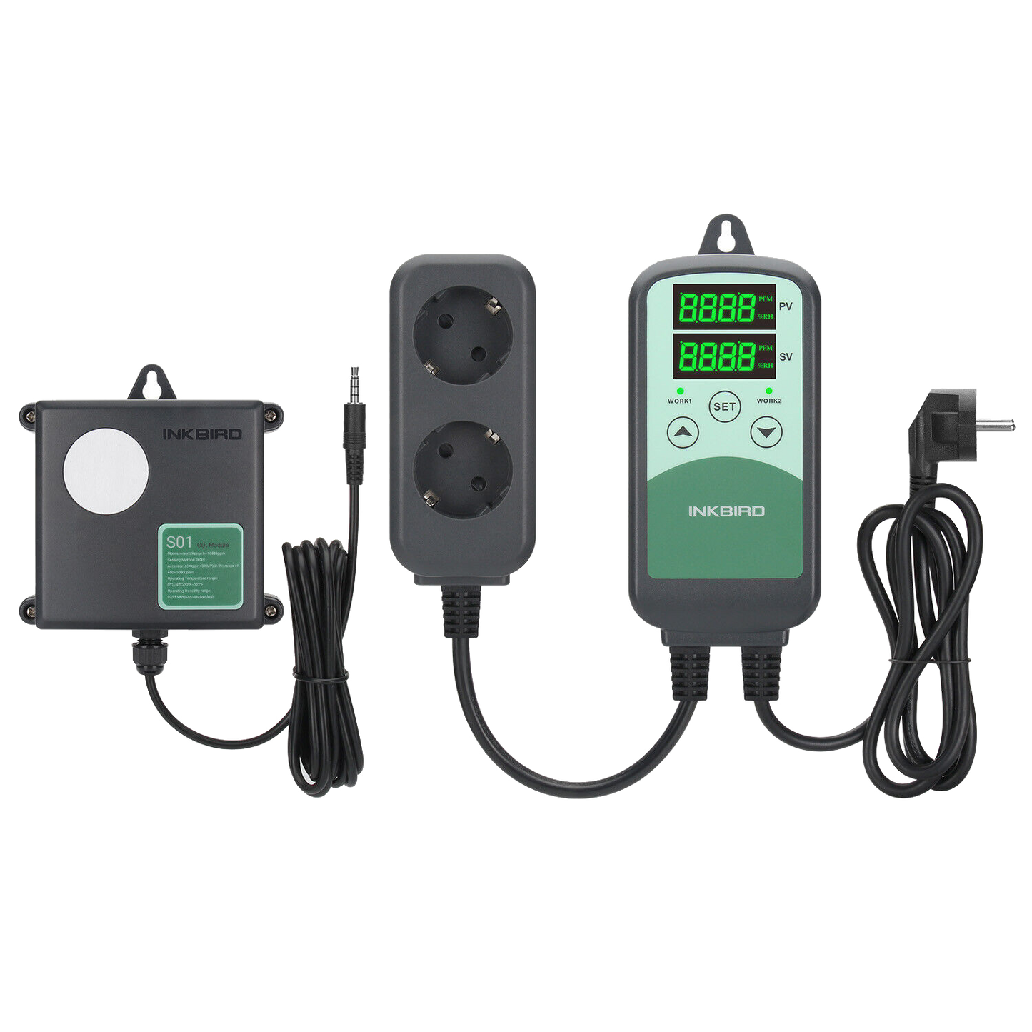 Inkbird ICC-500T+S01 CO2 Controller mit Sensor