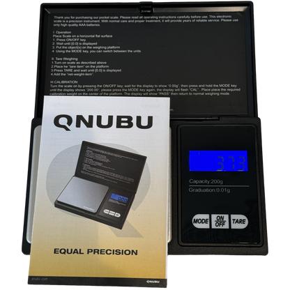 Qnubu Digitalwaage | 0,01 g – 200 g