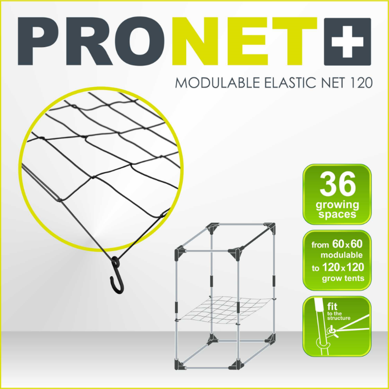 PRONET Modular Elastic SCROG-Netz | 120x120