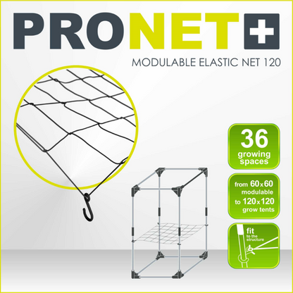 PRONET Modular Elastic SCROG-Netz | 120x120
