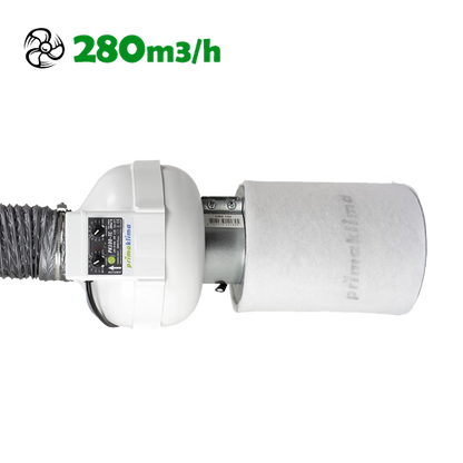 Abluftset PrimaKlima 280m³/h | 105mm | Temperaturgesteuert