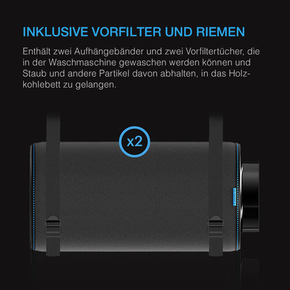 AC Infinity Aktivkohlefilter mit australischer Aktivkohle, 150mm - EigenGrow