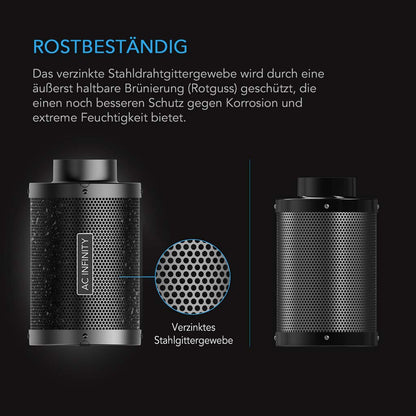 AC Infinity Aktivkohlefilter mit australischer Aktivkohle, 150mm - EigenGrow