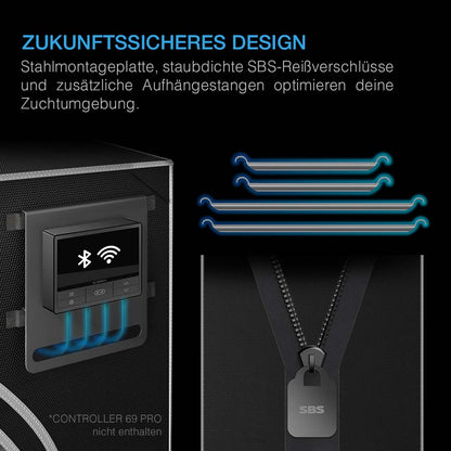 AC Infinity CLOUDLAB 844 Advance Growzelt 120 x 120 x 200 cm - EigenGrow