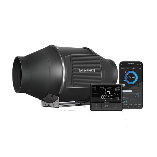 AC Infinity CLOUDLINE PRO T4, Rohrventilator mit Temperatur- und Feuchtigkeitssteuerung 100mm - EigenGrow