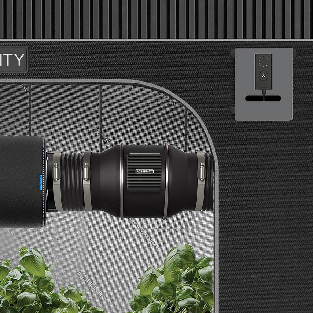 AC Infinity CLOUDLINE PRO T4, Rohrventilator mit Temperatur- und Feuchtigkeitssteuerung 100mm - EigenGrow