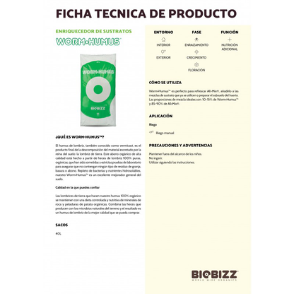 BioBizz Worm Humus 40L