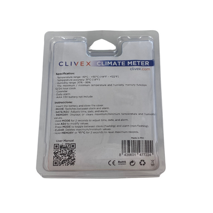 Clivex Climate Meter Thermohygrometer
