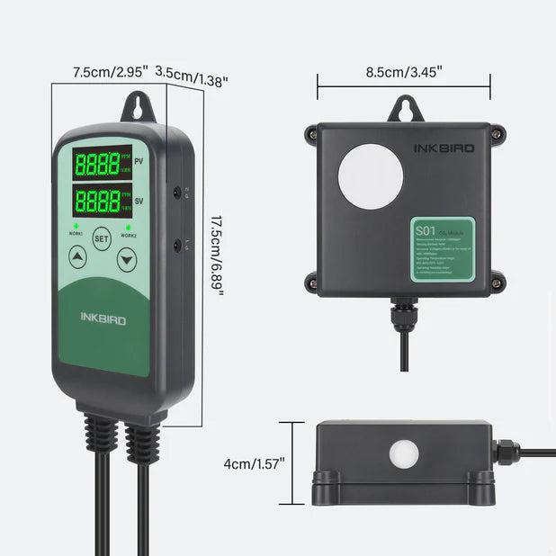 Inkbird ICC-500T+S01 CO2 Controller mit Sensor