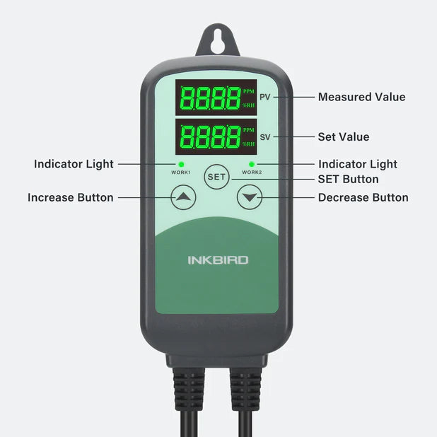 Inkbird ICC-500T+S01 CO2 Controller mit Sensor