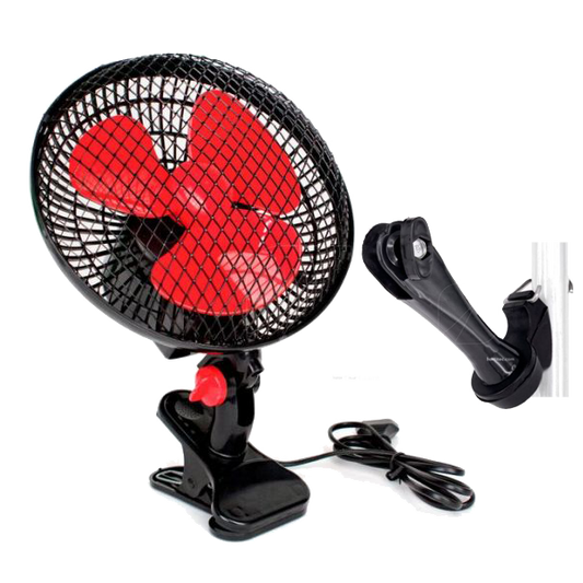 Cyclone Clipfan 20w 20cm - oszilierend mit Clip & Stangenbefestigung