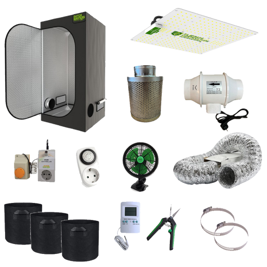 Growbox Komplettset 60x60x180cm mit 120w LED - EigenGrow