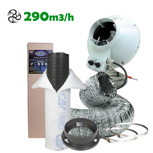 Abluftset EG80 Pro 290m3/h - EigenGrow