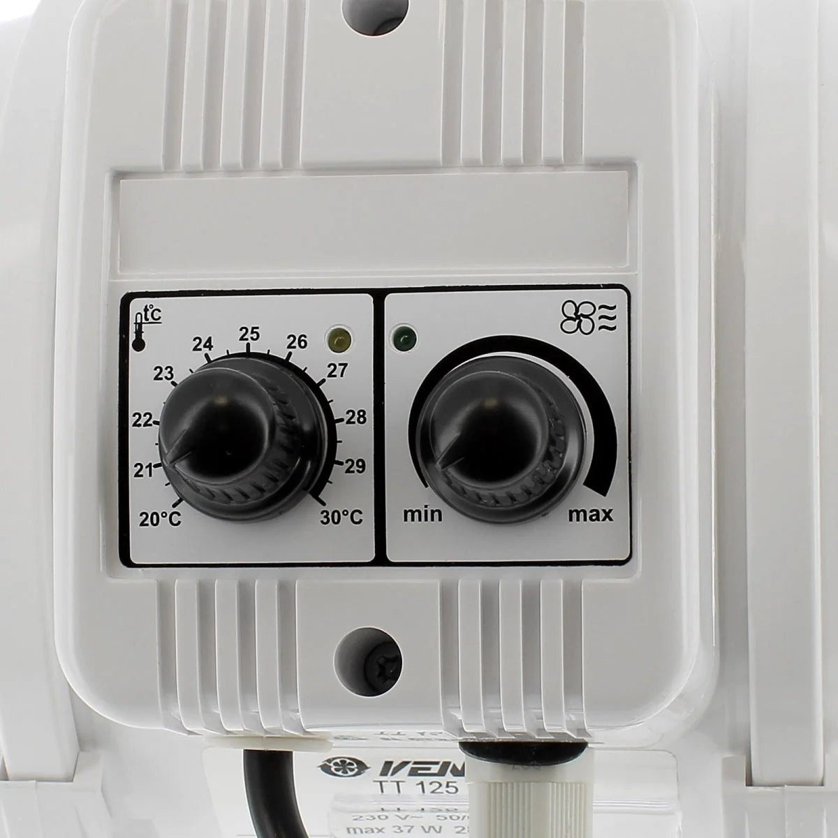 Abluftset TC125 280m3/h Temperaturgesteuert mit 4M Sensor