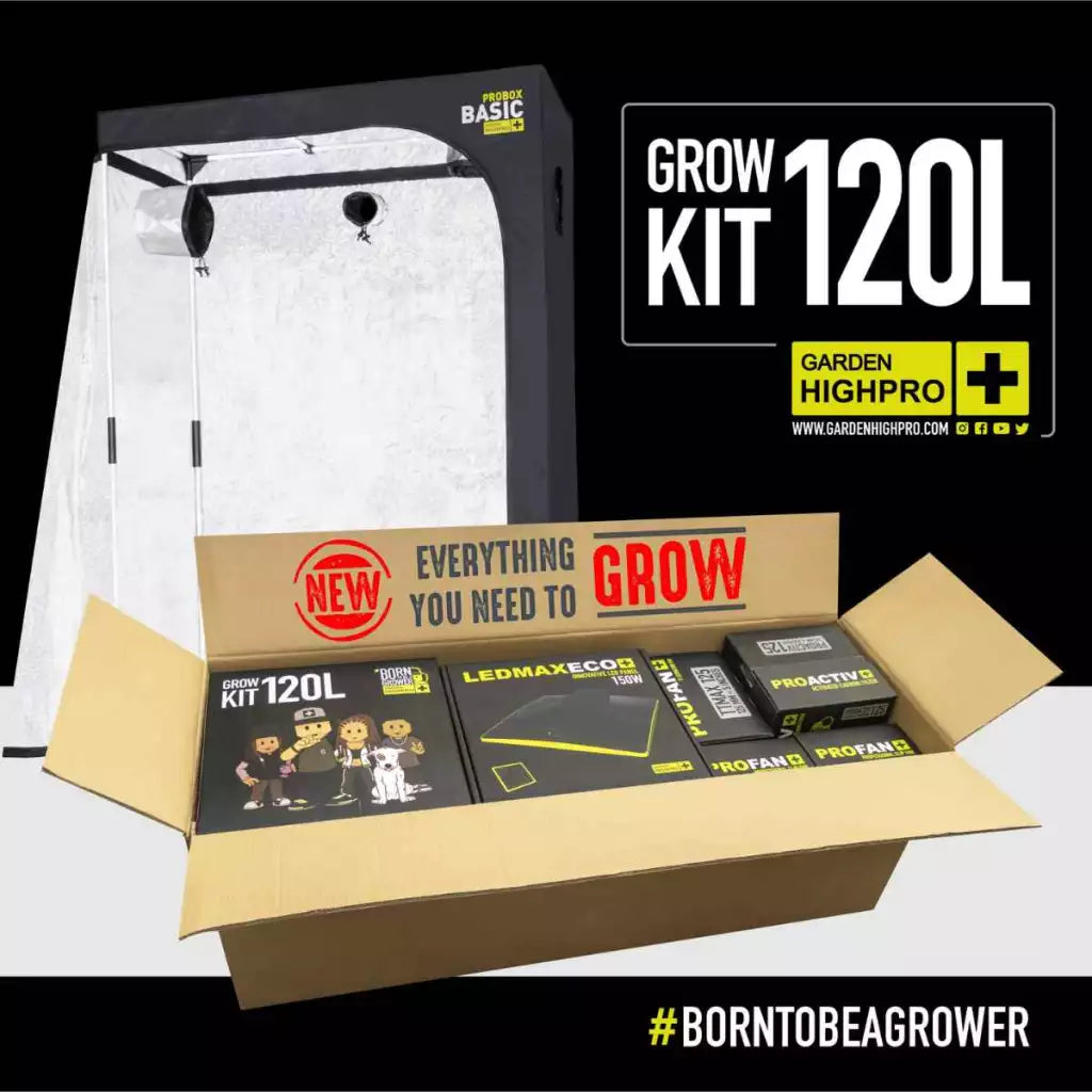 Growbox Set 120x60x180cm | 2x LED 150W | Garden Highpro - EigenGrow