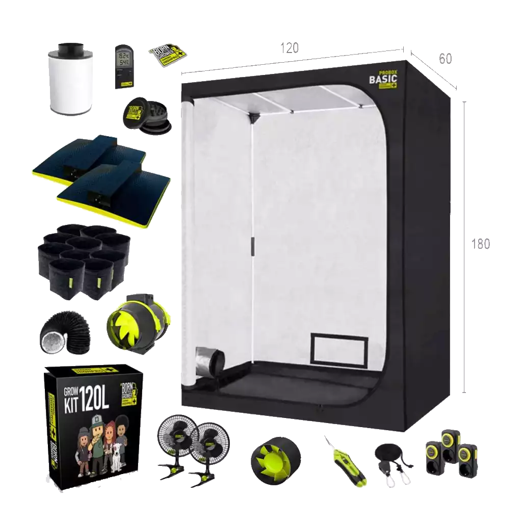 Growbox Set 120x60x180cm | 2x LED 150W | Garden Highpro - EigenGrow