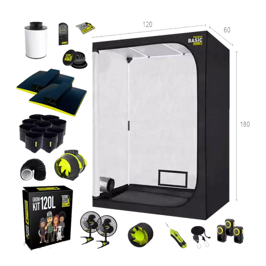 Growbox Set 120x60x180cm | 2x LED 150W | Garden Highpro - EigenGrow