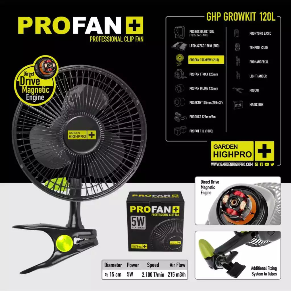 Growbox Set 120x60x180cm | 2x LED 150W | Garden Highpro - EigenGrow