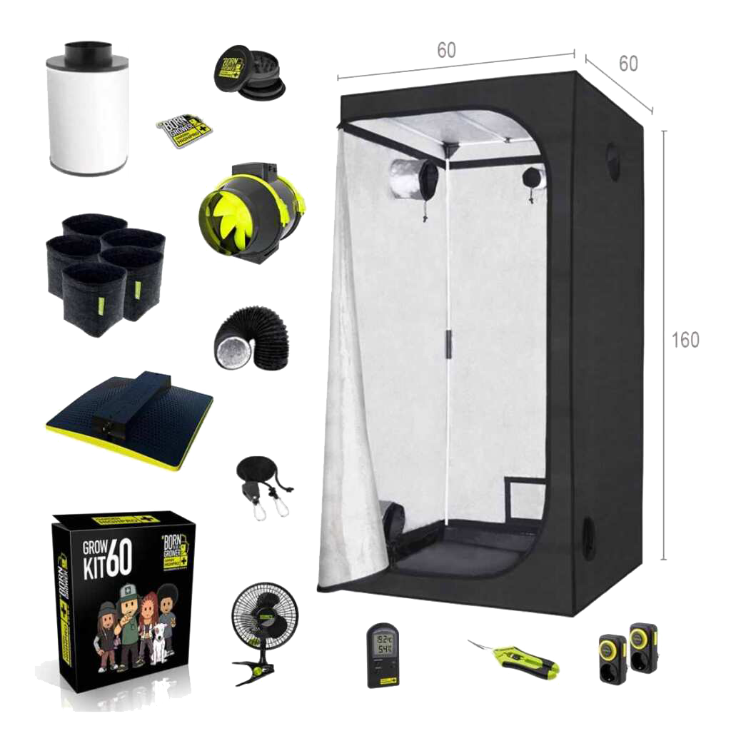 Growbox Set 60x60x160cm | LED mit 60 Watt | Garden Highpro - EigenGrow