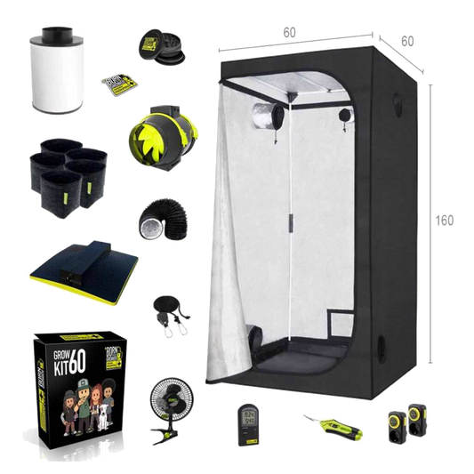Growbox Set 60x60x160cm | LED mit 60 Watt | Garden Highpro - EigenGrow