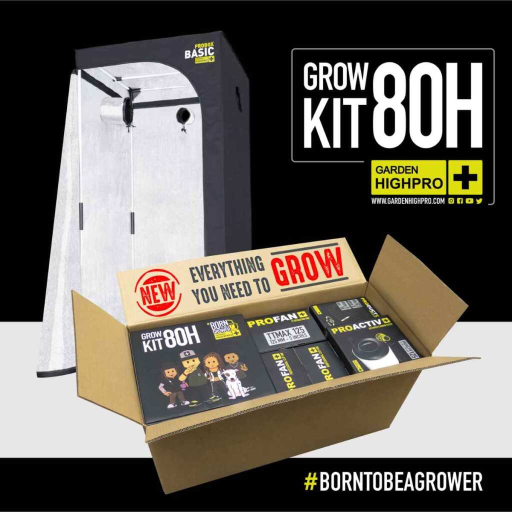 Growbox Set 80x80x180cm | LED mit 150 Watt | Garden Highpro - EigenGrow