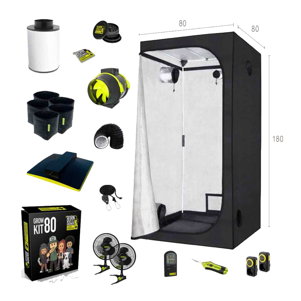 Growbox Set 80x80x180cm | LED mit 150 Watt | Garden Highpro - EigenGrow