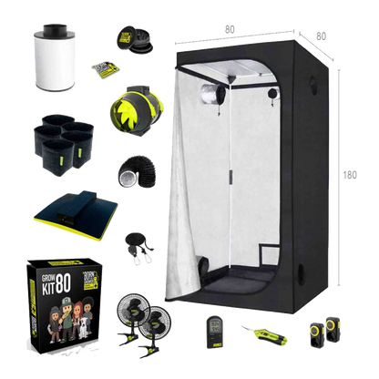 Growbox Set 80x80x180cm | LED mit 150 Watt | Garden Highpro - EigenGrow