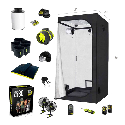 Growbox Set 80x80x180cm | LED mit 150 Watt | Garden Highpro - EigenGrow